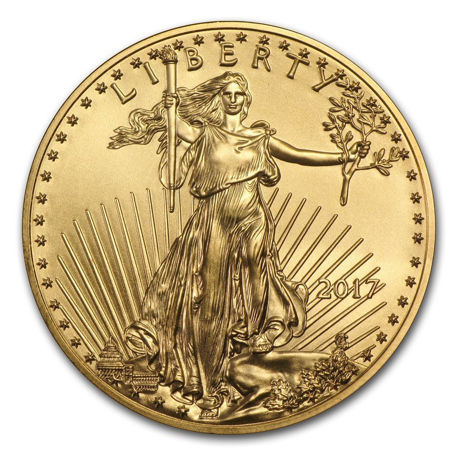 1/2 Oz Gold Coin American Gold Eagle (Varied Year, BU) - Image 3