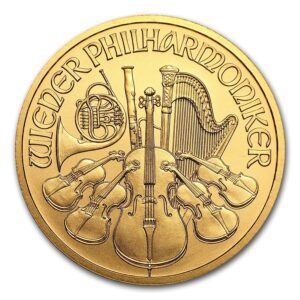 1/2 Oz Gold Coin Austrian Gold Philhamonic (.9999 Pure, BU)