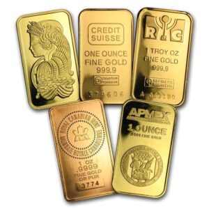 1 Oz Gold Bar - Secondary Market