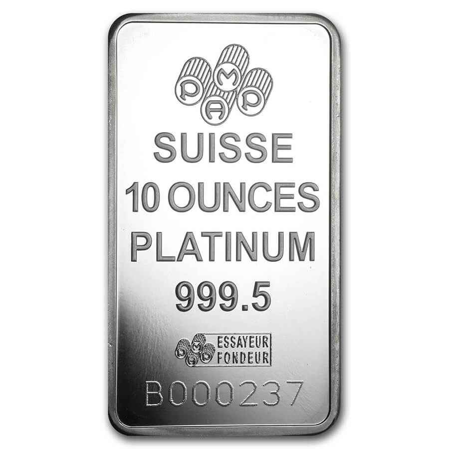 10 Oz Platinum Bar - PAMP Suisse (In Assay) - Image 3
