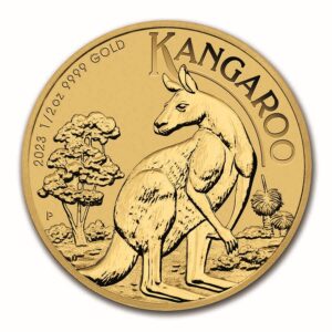 1/2 Oz Gold Coin 2023 Australian Gold Kangaroo (BU)