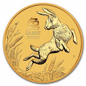 1/2 Oz Gold Coin 2023 Australia Gold Lunar Rabbit BU (Series III)
