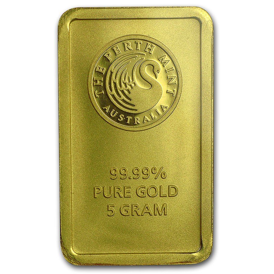 5 Gram Gold Bar - Perth Mint Oriana Design (In Assay) - Image 2