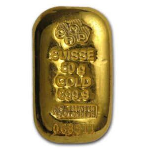 50 Gram Gold Bar Pamp Suisse - Cast Bar