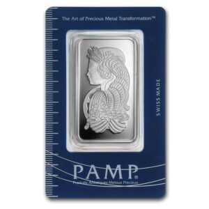 50 Gram Silver Bar - PAMP Suisse (Fortuna, In Assay)