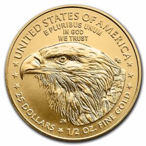 1/2 Oz Gold Coin 2024 American Gold Eagle BU
