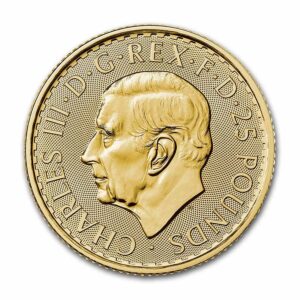 1/4 Oz Gold Coin 2024 Great Britain Gold Britannia BU (King Charles III)