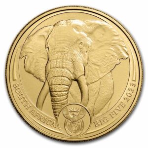1 Oz Gold Coin 2023 South African Gold Big Five Elephant