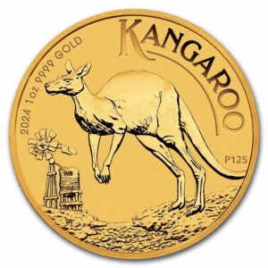 1 Oz Gold Coin 2024 Australia Gold Kangaroo (BU)