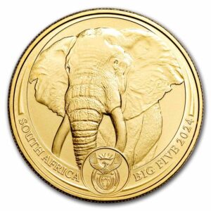 1 Oz Gold Coin 2024 South African Gold Big Five Elephant